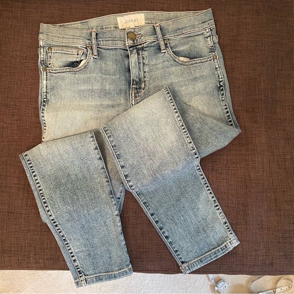 THE GREAT. The Almost Skinny Light Wash Jeans Women's Size 27